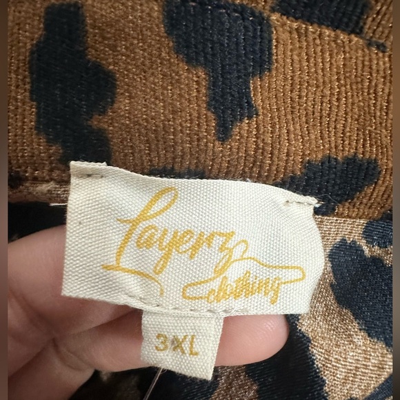 Chloe Layerz Leopard Dress size 3X new with tag - Picture 6 of 11